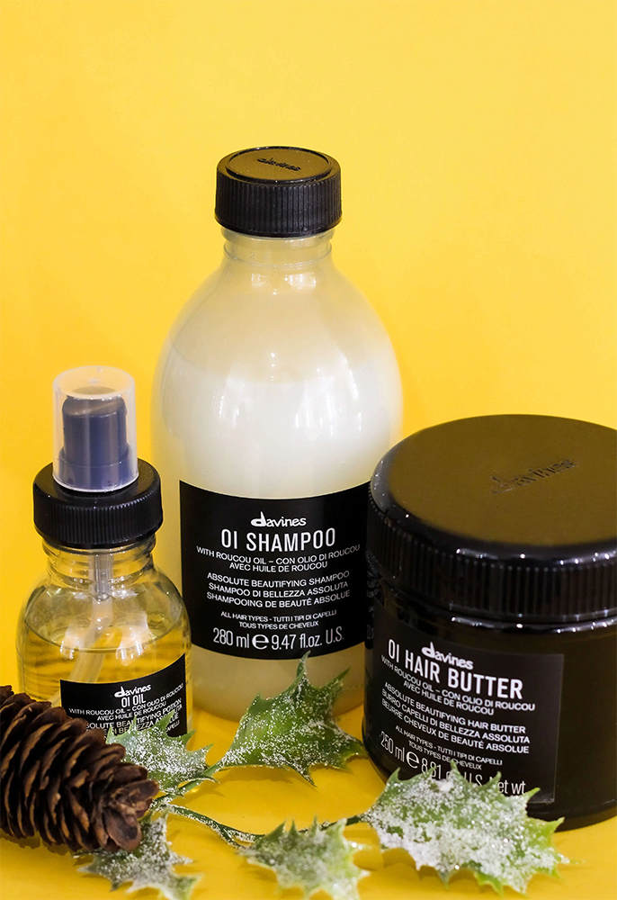 OI shampoo Christmas shoot at Ella hairdressing in Cheltenham.